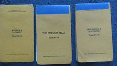 3 x Ordnance Survey 1:50,000 Map for Library Sheets nos 80 , 81, 86