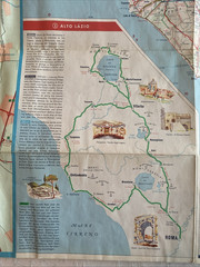 Vintage Esso Central Italy Road Map Italia Centro-Sud February 1966 Edition