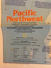 National Geographic :- Pacific Northwest The Making of America August 1986 VGC