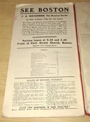INDEXED MAP AND STREET DIRECTORY OF BOSTON 1908 SAMPSON & MURDOCK SC