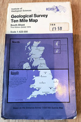 2 Geological Survey 10 mile Maps UK South Sheet Quaternary 1977 & Solid 1979