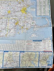 Vintage 1972-73 Map – New England from Exxon