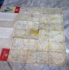 Vintage Esso Road Maps Of Wales And Midlands No.4