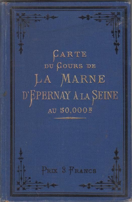 Carte Du Cours De La Marne D’Epernay A La Seine Au 50.000 : A.Simon