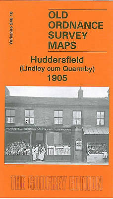 MAP OF Huddersfield (Lindley Cum Quarmby) 1905: Yorkshire Sheet 246.10 NEW