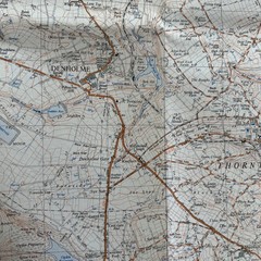 DENHOLME – ORDNANCE SURVEY First Series 1:25,000 1952 SE03 Haworth Oakworth