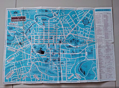 The “Getting Around” Index Map of Edinburgh 1960’s Folding Paper Map & Index