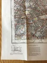 1938 Ordnance Survey One Inch Fifth Edition Cloth Map 107 London & Epping Forest