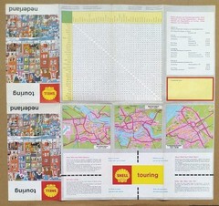 Shell Touring Map: Netherlands. Scale – 1:600,000 (1962).