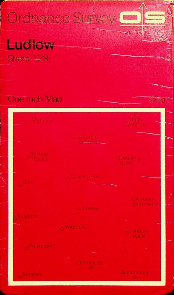 Ordnance Survey One-Inch 7th Series Map – Sheet 129 – Ludlow