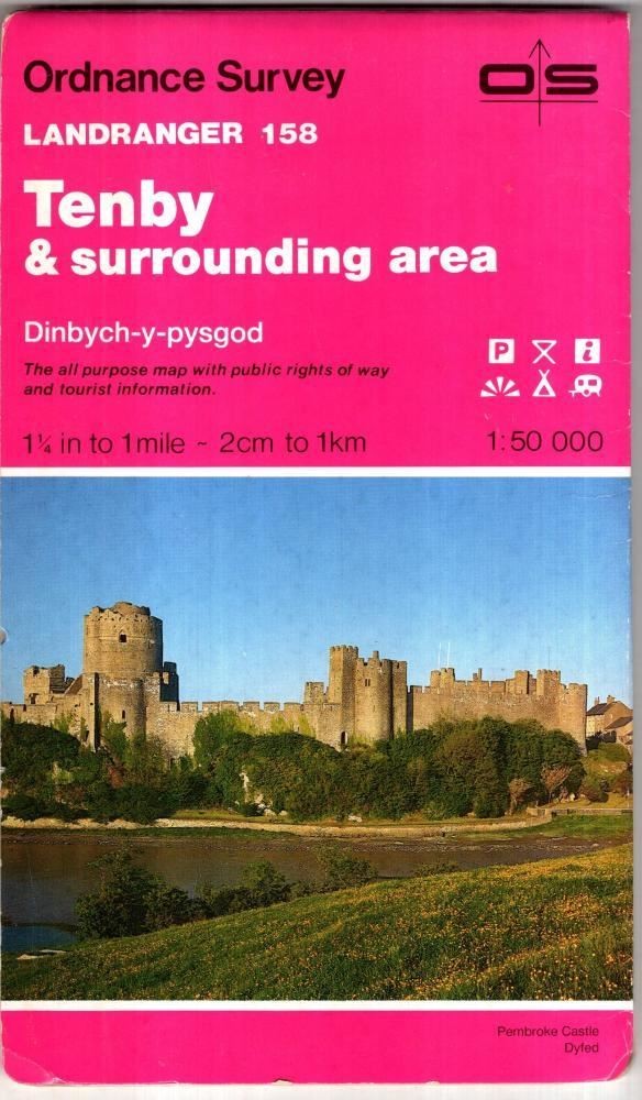 Tenby & Surrounding area. Landranger Sheet 158 : Ordnance Survey