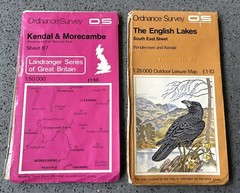Ordnance Survey Maps Bundle (x2) – Kendal & Morecambe, English Lakes – SE Sheet