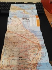 Ansett Ana Air Route Map Australia 1960s Excellent condition