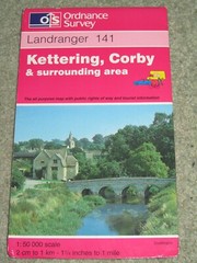 OS Ordnance Survey Landranger Map Sheet 141 Kettering & Corby area – 1996