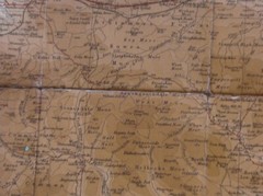 Vintage Batholomew’s Teesdale map c1920 Half Inch Sheet 4 old Hartlepool Barnard