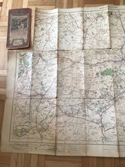 MARLBOROUGH- 1929 OS Popular Edition 1” Contoured Road Map