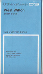 Ordnance Survey – OS 1:25,000 First Series Map Sheet SE 08 West Witton