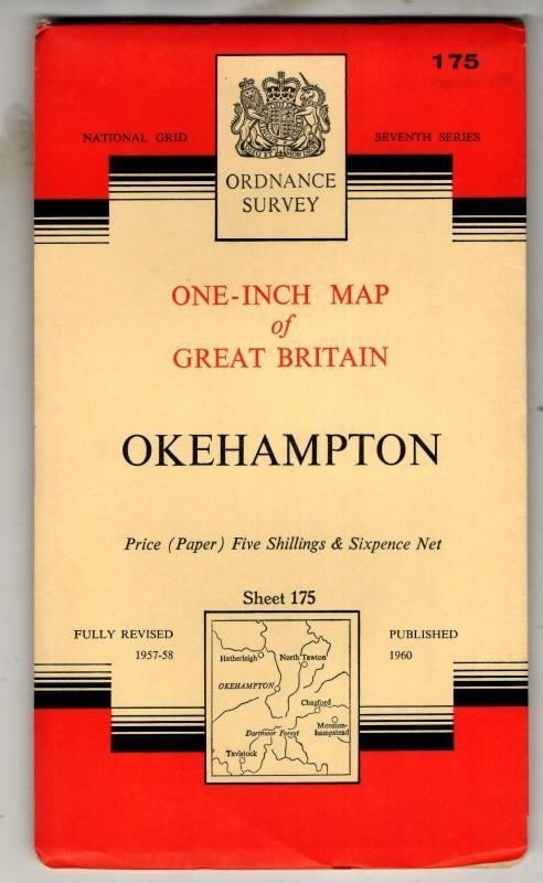 One-Inch Map. Seventh Series Sheet 175 Okehampton : Ordnance Survey