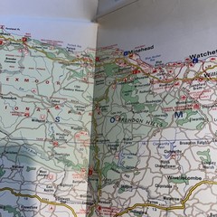 Vintage West Country Tourist Board Tourist Map Wessex Map
