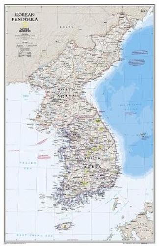 Nat Geo Maps Korean Peninsula Classic Map [Tubed] (Map)