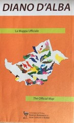Official Map Diano D’Alba wine-producing commune of Piedmont NW Italy