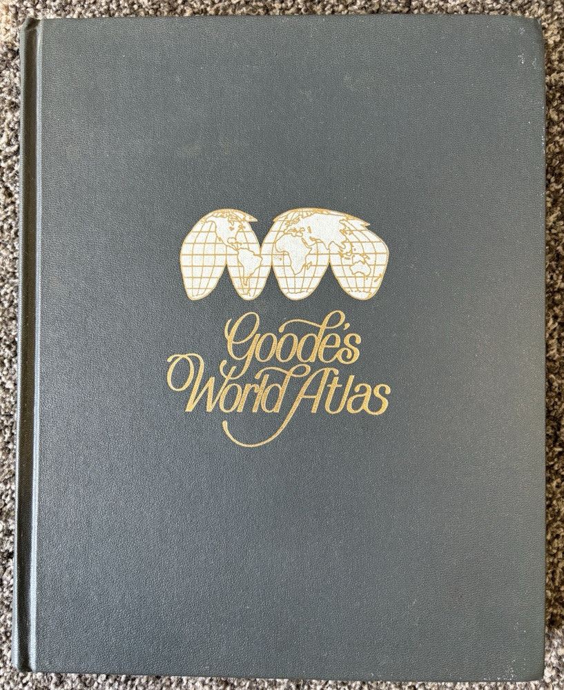 Goode’s World Atlas Rand McNally 13th Ed. 1970 Hardcover