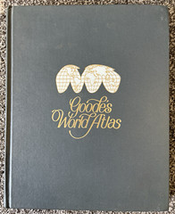 Goode’s World Atlas Rand McNally 13th Ed. 1970 Hardcover
