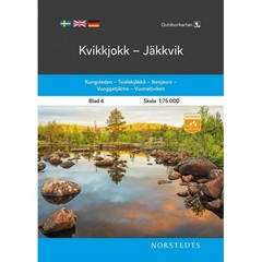 Sweden map 4: Kvikkjokk / Jakkvik Hiking, Kungsleden, skiing
