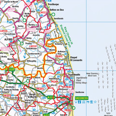 (G10) Map of Peterborough PE Postcode Sectors, Poster of Peterborough Postcodes