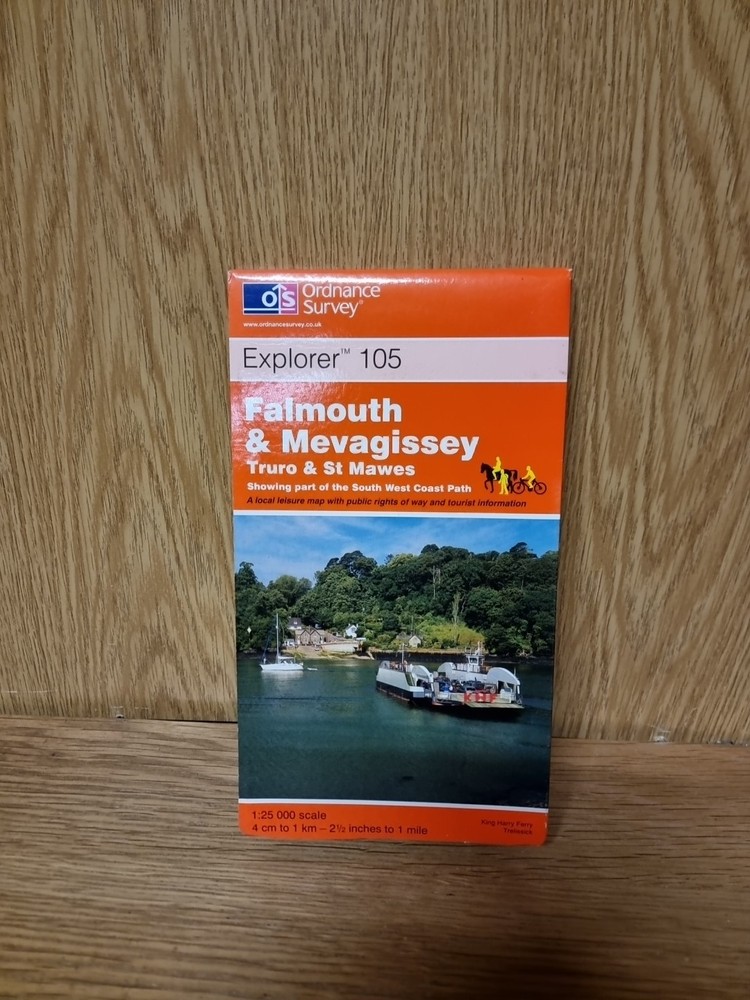 Falmouth and Mevagissey: Truro and St.Mawes Ordnance Survey Map (D2)
