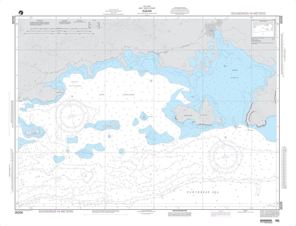 Haiti-South Coast-Aquin and Jacmel | NGA Chart 26206