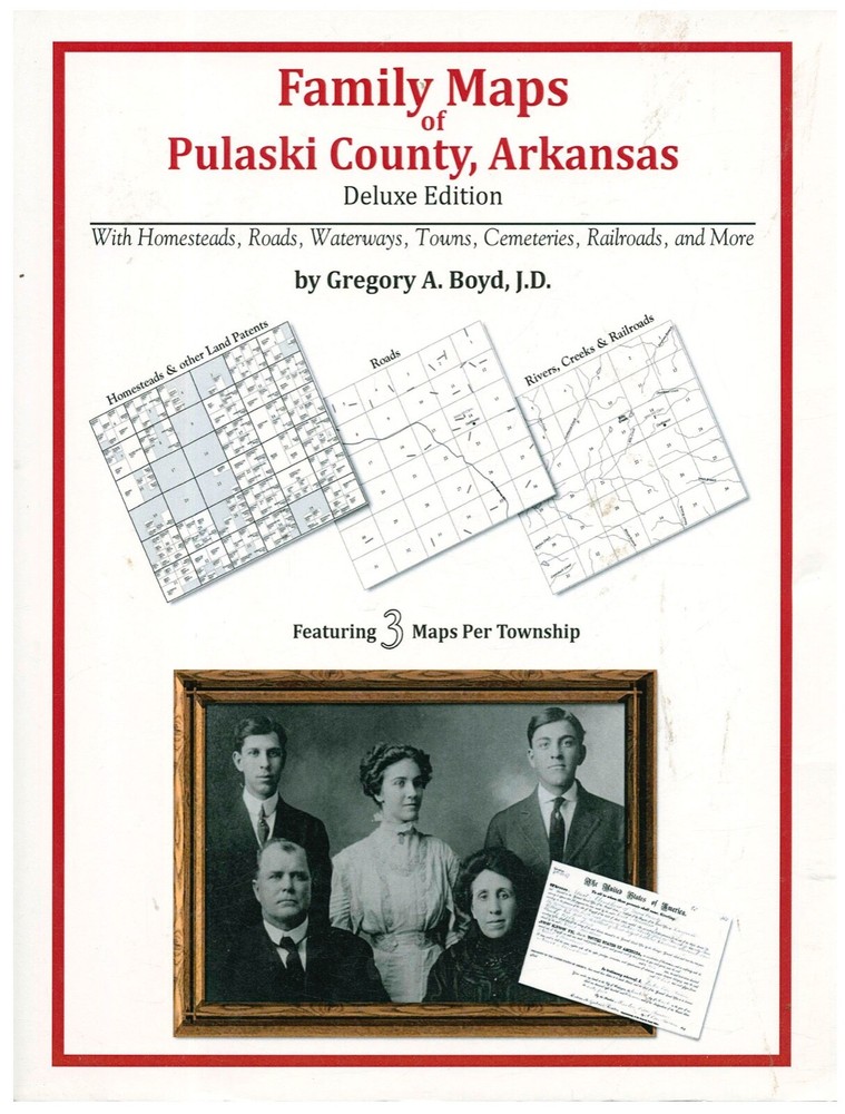 Family Maps of Pulaski County, Arkansas PB 2010 Genealogy W13