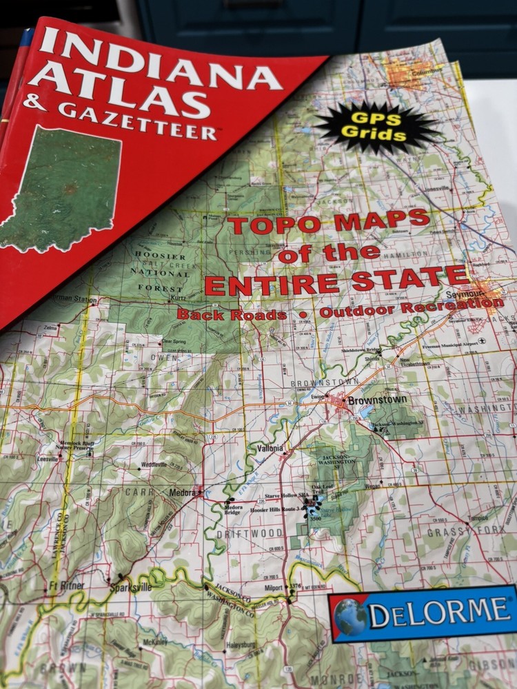 1998 State Atlases and Gazetteer by DeLorme, many states available