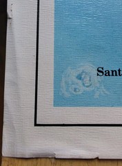 Southern California Wall Map Vintage Topographic 1984 Cooper Moffatt Large 89cm
