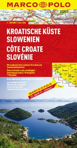 CROATIA/CROATIAN COAST MARCO POLO MAP (MARCO POLO MAPS) **BRAND NEW**