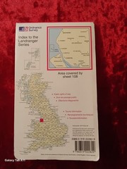 Vintage 1980s Ordnance Survey Landranger 108 Liverpool Southport Wigan Map Fold