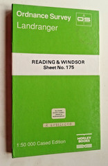 Ordnance Survey Map Cased – Landranger 175 – Reading & Windsor – 1:50000 – 1994