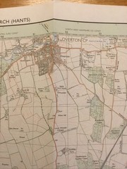 1988 Ordnance Survey Pathfinder Map 1223 SU 44/54 Whitchurch (Hants) Inc Overton