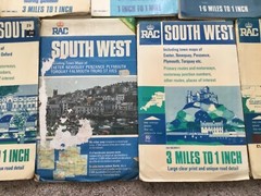 Vintage Collection of ELEVEN RAC Maps, inc TOURING. FOLD OUT MAP
