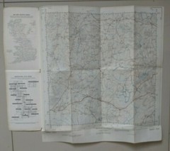 Vintage OS Ordnance Survey Sheet TQ61 Herstmonceux 2 1/2 Map 1959 Sussex
