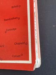 OS ONE INCH RED MAP SHEET 77 HEXHAM cir 1964