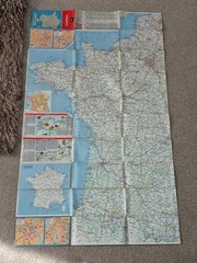 Vintage France Folding Map 1964