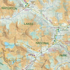 Waterton Lakes NP (Map) Trail maps (UK IMPORT)