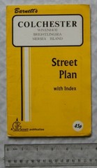 Vintage: Barnett’s Street Plan with Index, Colchester, Wivenhoe, Mersea, etc.