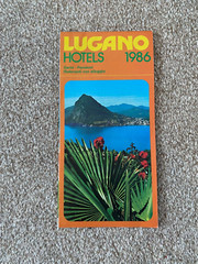 Lugano Hotels 1986 Map/Guide