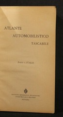 ATLANTE AUTOMOBILISTICO TASCABILE. PARTE I: ITALIA. AA.VV. De Agostini.