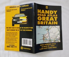 Vintage AA Handy Road Atlas Great Britain Quick Reference Atlas 1996