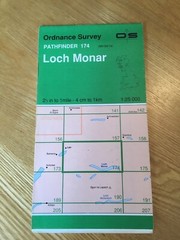 1974 Ordnance Survey Pathfinder Map 174 NH04/14 Loch Monar (incl Lair )
