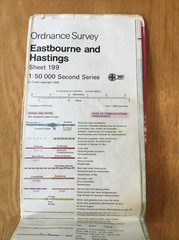1980 Ordnance Survey Landranger Second Series Map 199 Eastbourne And Hastings