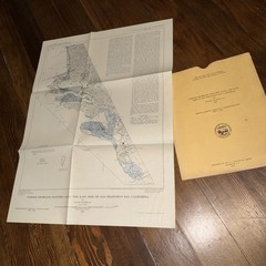1958 USGS California Map engineering Geology Of Islais Creek Basin San Francisco